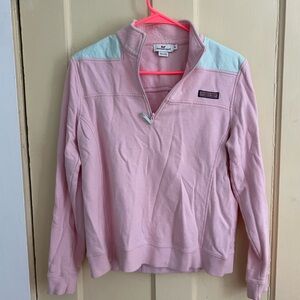 Pink and Teal Vineyard Vines Pullover
